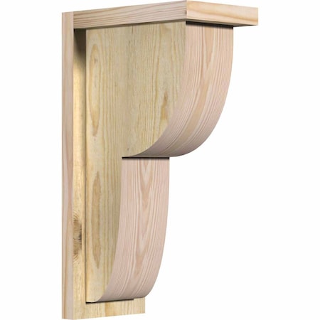 Ekena Millwork Crestline Rough Sawn Corbel w/Backplate, Douglas Fir, 6"W x 10"D x 18"H COR06X10X18CRE01RDF